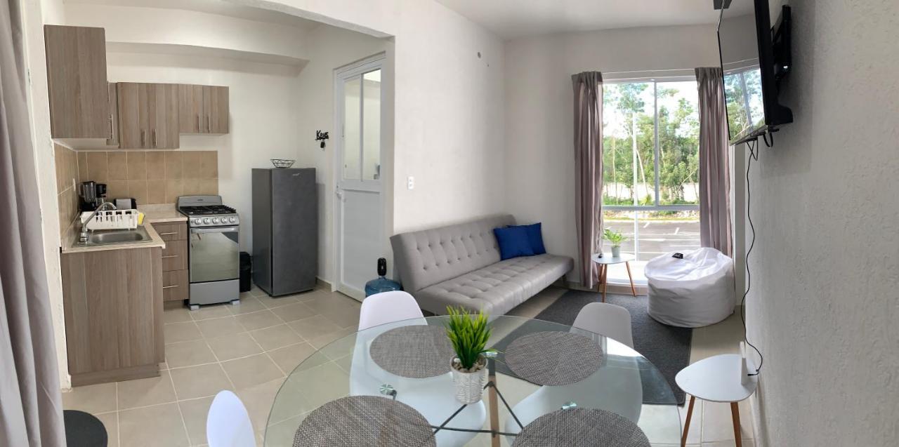 Departamento Vacacional 2 Habitaciones Vista A La Alberca By Eita Cancun Ngoại thất bức ảnh